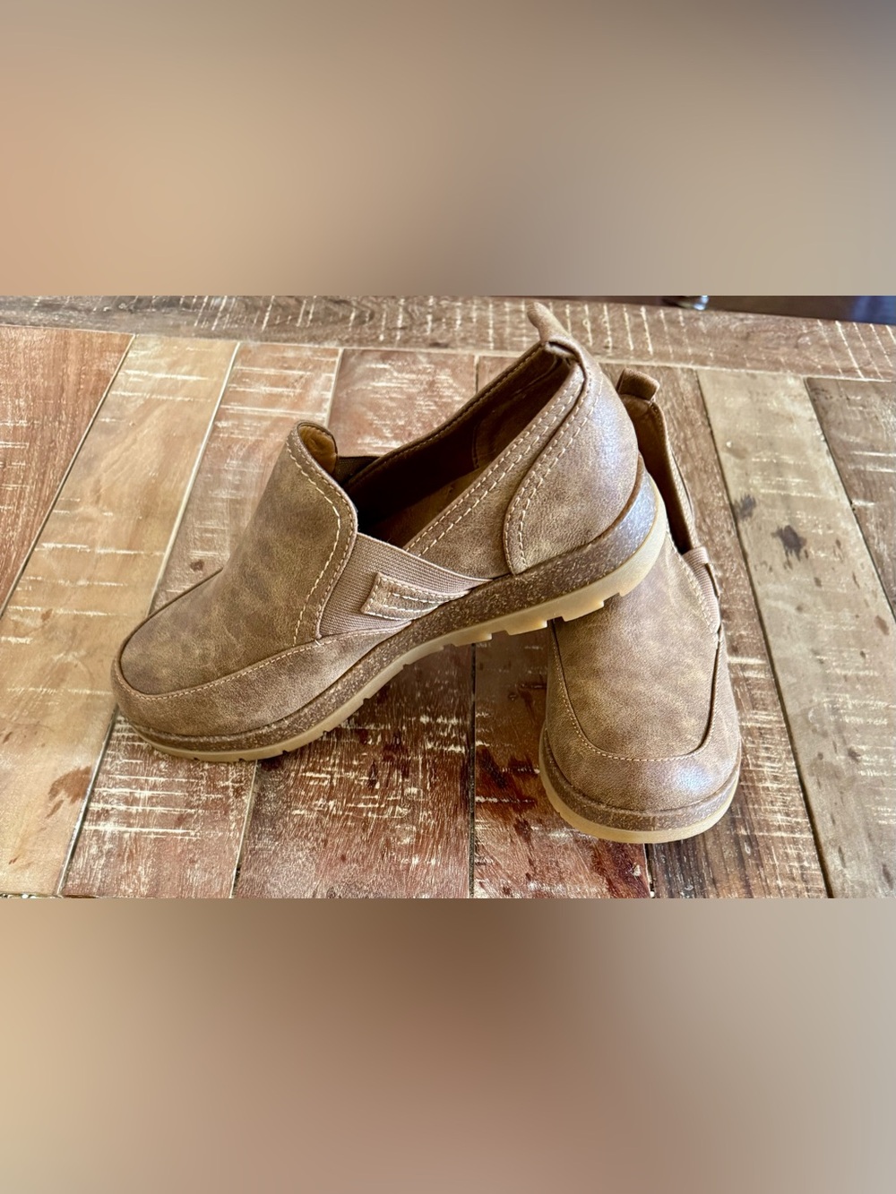 Eurosoft by Sofft Brown Suede Slip On Loafers Women’s Size 8 Comfort Shoes